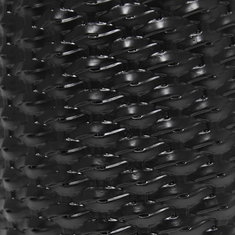 20.4" Purled Texture Lamp with White Fabric Shade