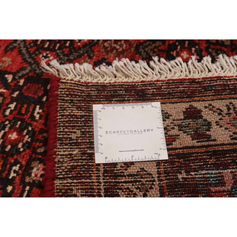 ECARPETGALLERY Hand-knotted Andelz Red Wool Rug - 3'8 x 9'10