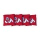 preview thumbnail 1 of 1, Fresno State Bulldogs Red Cornhole Bags All-Weather Resin Filled