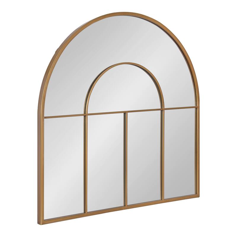 Kate and Laurel Solei Framed Arch Wall Mirror - 30x30 - Gold