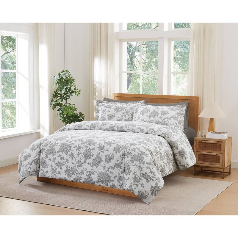 Brooklyn Loom Mila Floral Duvet Cover Set