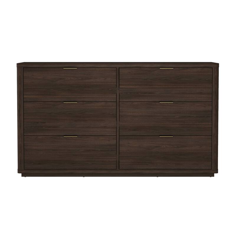 Manhattan Comfort Evalyn 60 Inch 6 Drawer Dresser