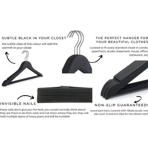Shop Closet Spice 40 Pack Solid Wood Suit Hangers With Smooth
