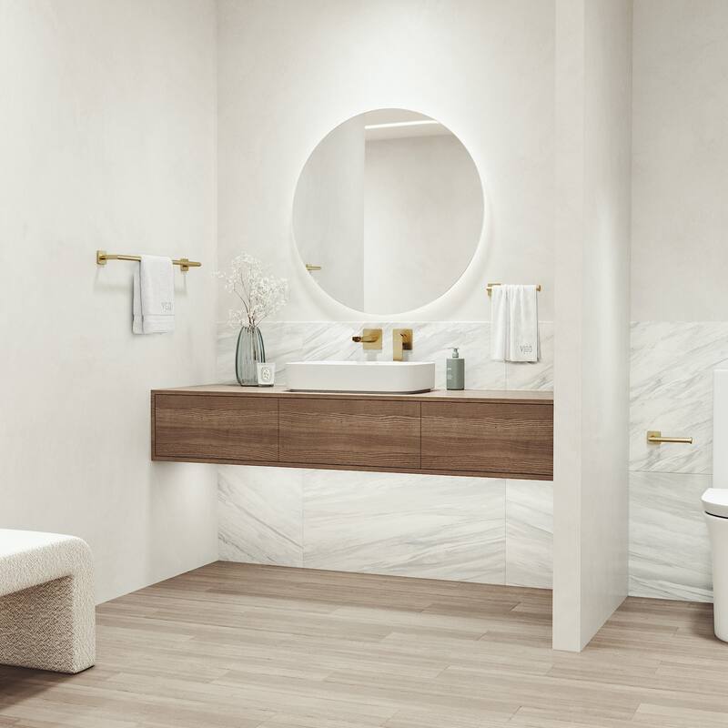 VIGO Satro 3-Piece Bathroom Hardware Accessory Set with 24 in. Towel Bar, Toilet Paper Holder, Hand Towel Holder