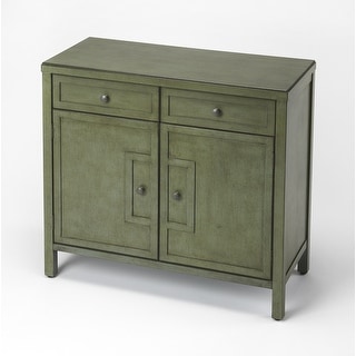 Handmade Imperial Green Console Cabinet (Indonesia)