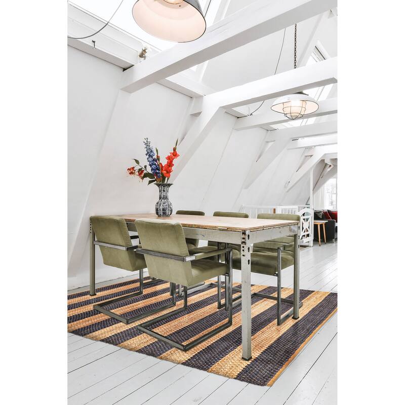 ECARPETGALLERY Flat-Weave Palas Denizli Tan Jute Rug - 5'6 x 7'8