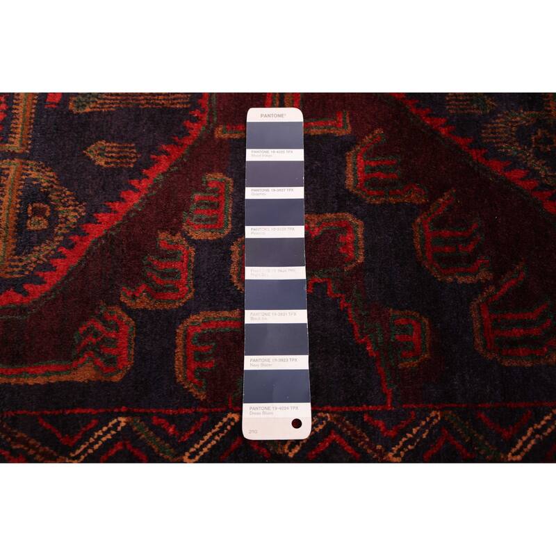 ECARPETGALLERY Hand-knotted Teimani Dark Navy Wool Rug - 3'7 x 6'8