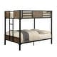 preview thumbnail 16 of 19, Jown Industrial Black 3-Piece Gel Memory Mattress & Metal Bunk Bed Set by Furniture of America