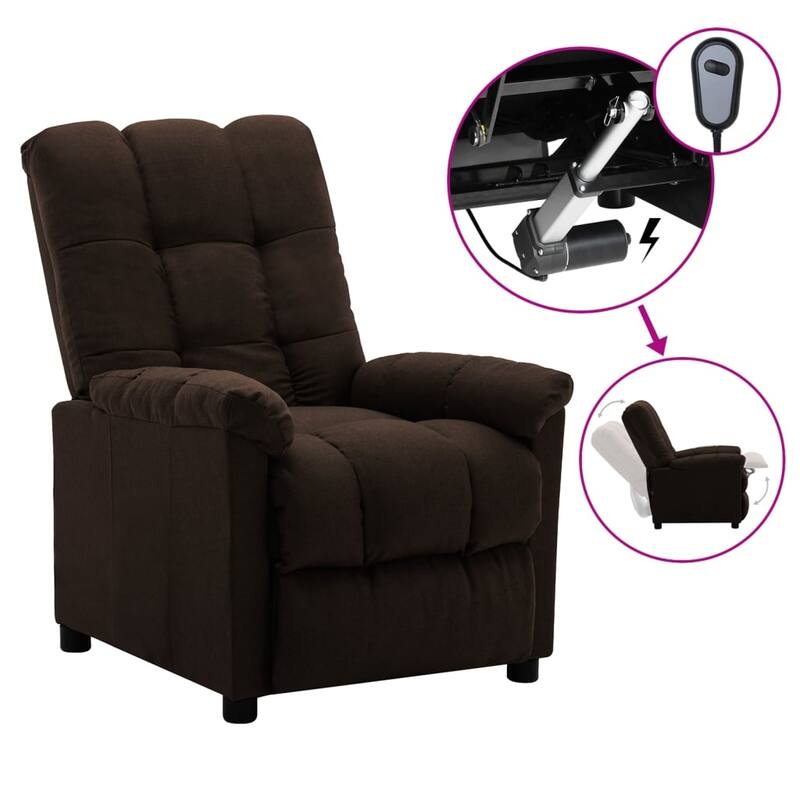 vidaXL Recliner Chair Leisure Cozy Recliner for Home Theater Cinema Fabric - 29.1" x 38.9" x 40.1"