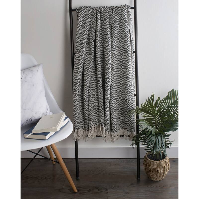 DII Stone Double Diamond Throw