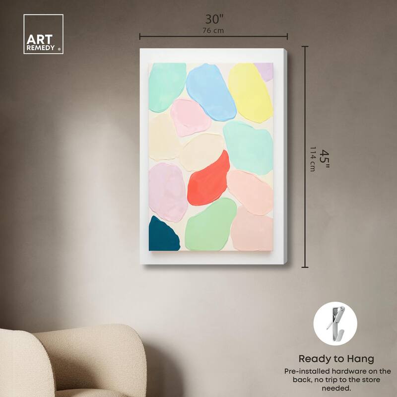 Sorbet Smudges I Canvas by Art Remedy, Gallery Wrapped