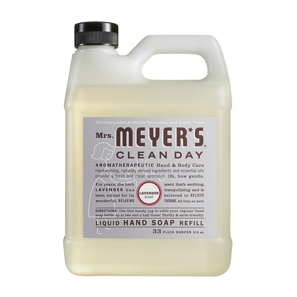 Mrs. Meyer's Clean Day 11163 Liquid Soap Refill, 33 Oz, Lavender