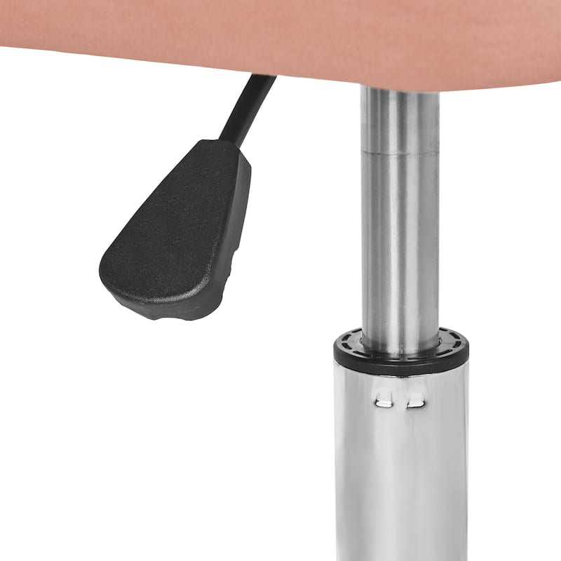 Javlergo 360° Swivel Rolling Chair Adjustable Height Modern Accent Chair with Silent Wheels for Living Room Office Guest Seating