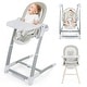 preview thumbnail 14 of 21, Babyjoy 3-in-1 Baby Swing & High Chair with 8 Adjustable Heights & Grey