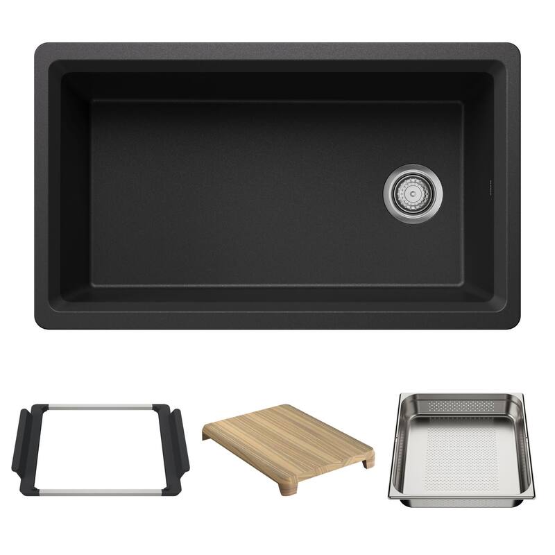 Blanco 443314 Inteos 33" Undermount Single Basin Granite Composite - Anthracite