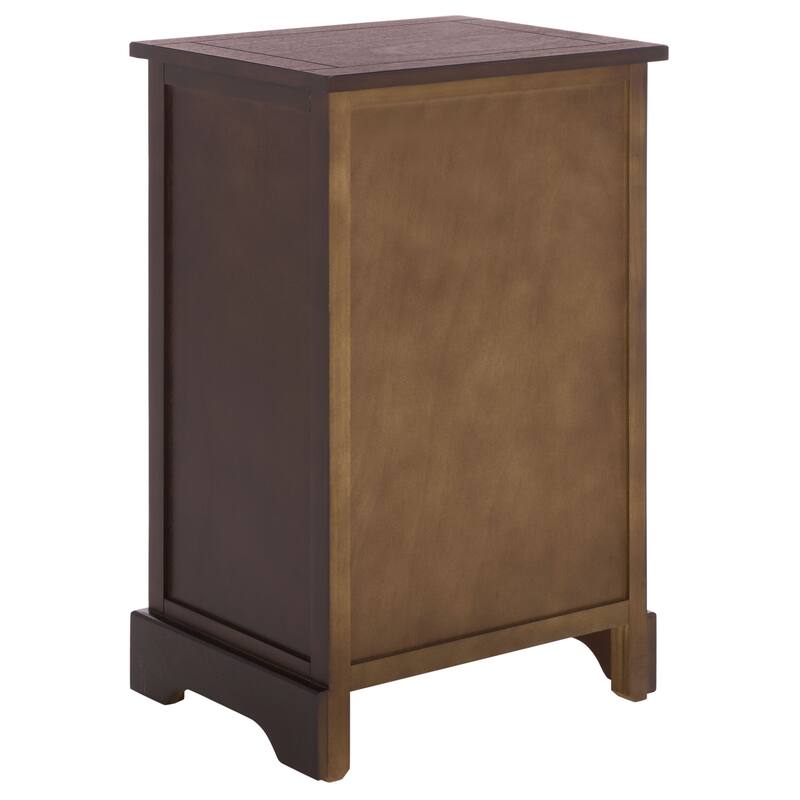 SAFAVIEH Alverta Red Storage Side Table - 15.9" x 13" x 27.6" - 16"W x 13"D x 26"H