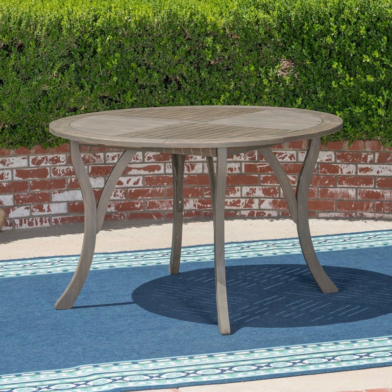 outdoor acacia wood table