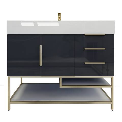 Bethany 42" Free-Standing Vanity with Reinforced Acrylic Sink