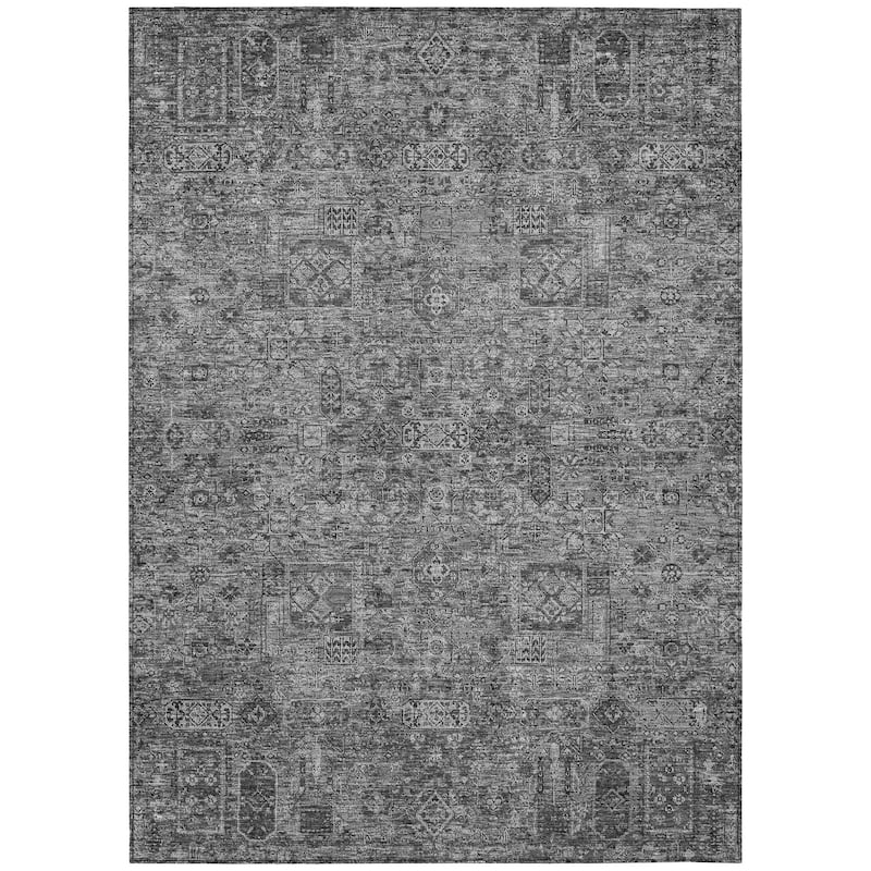 Machine Washable Indoor/ Outdoor Chantille Vintage Traditional Rug