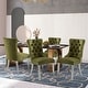 preview thumbnail 66 of 99, High-end Tufted Velvet Upholstered Nailhead Dining Chair Set of 6 Set of 4 - Green Sliver