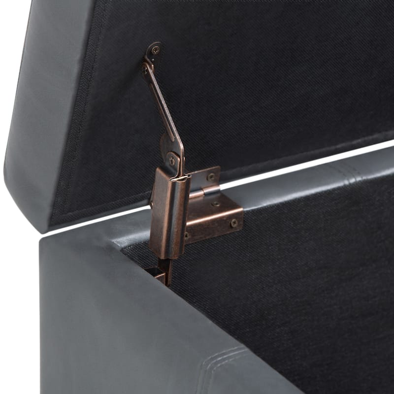 WYNDENHALL Cambridge 48 inch Wide Contemporary Rectangle Storage Ottoman