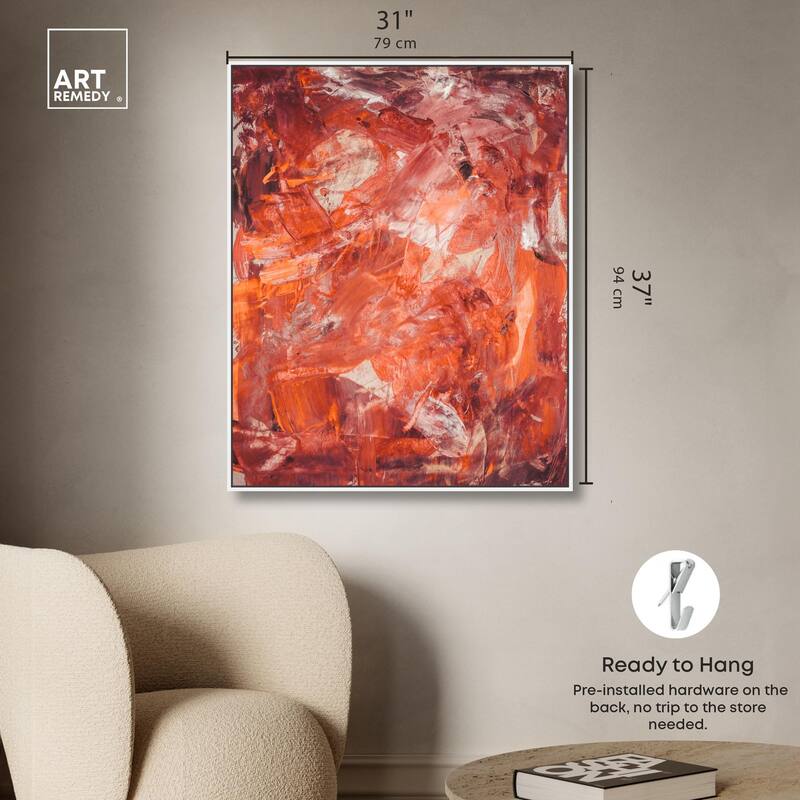 Shades of Red II Canvas by Art Remedy