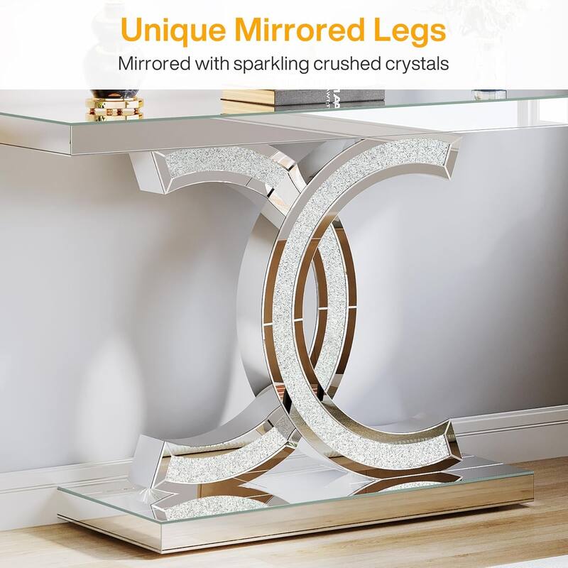 Console Table, Entryway Table with Geometric Legs, Sofa Table - 11.81"D x 39.37"W x 31.49"H