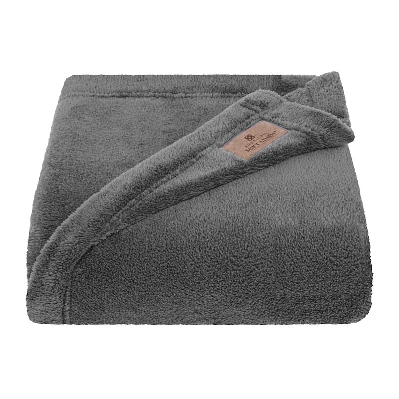 American Soft Linen Bedding Fleece Blanket