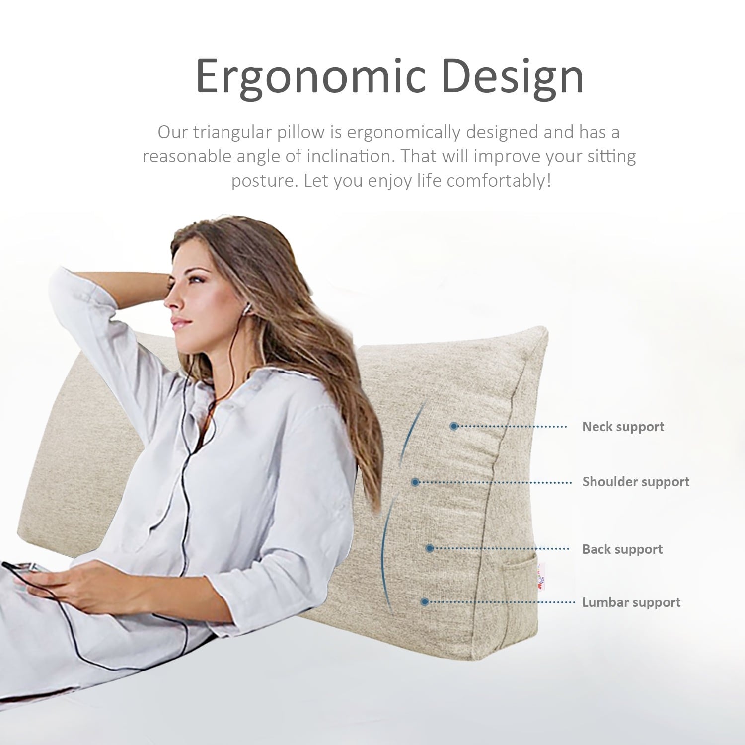 Reading Pillow Best Tv Pillow Phogary Reading Pillow, Bed Rest
