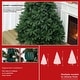 preview thumbnail 8 of 9, 6ft/ 7ft Modern PVC Artificial Unlit Christmas Tree with Stand