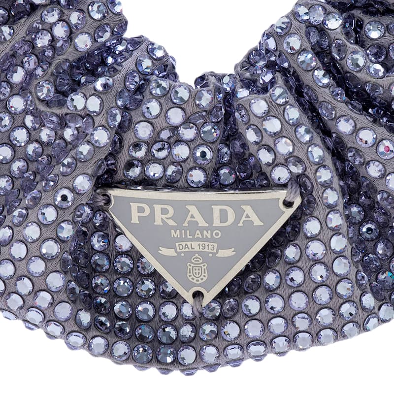 Prada Crystal Embellished Scrunchie