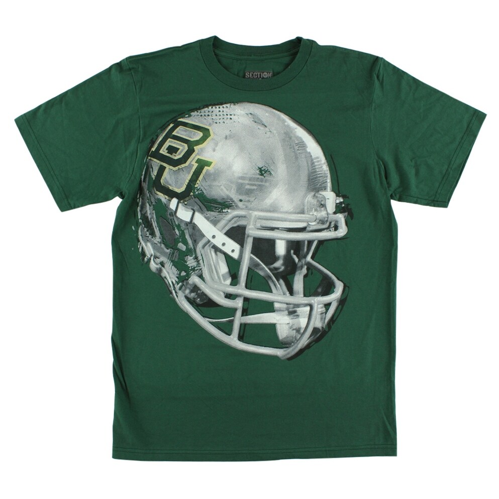 Shop Majestic Mens Baylor Bears College Football Helmet T Shirt