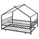 preview thumbnail 10 of 30, Full Size Metal House Bed with Twin Size Trundle