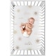 preview thumbnail 3 of 4, Boho Desert Sun Baby Girl Fitted Mini Portable Crib Sheet - Blush Pink Mauve Gold Taupe Bohemian Watercolor Mountains Southwest
