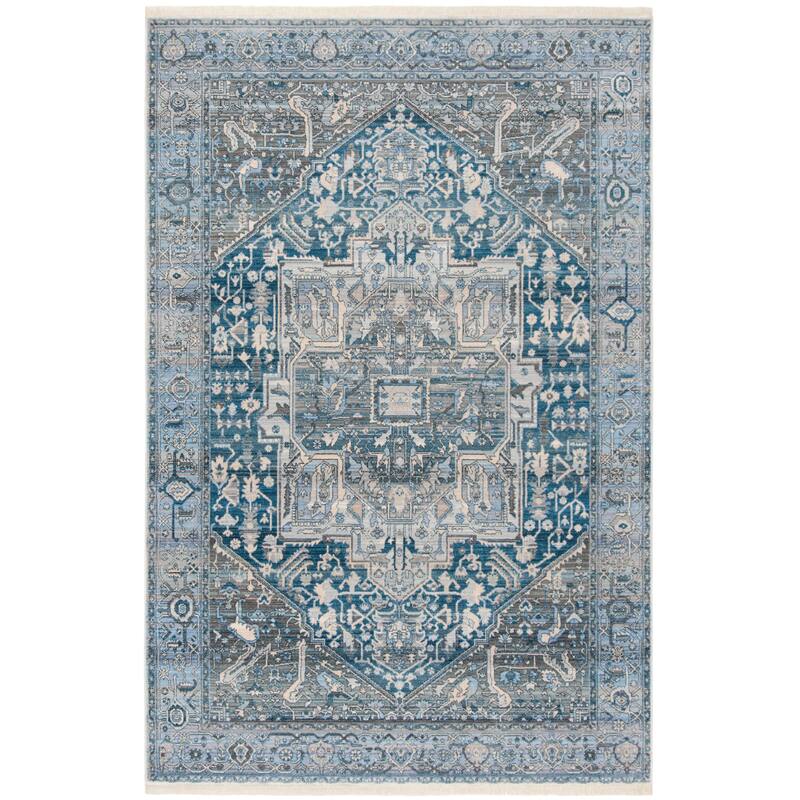 SAFAVIEH Vintage Persian Ariete Oriental Distressed Rug - 6' x 9' - Charcoal/Blue