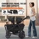preview thumbnail 18 of 31, Carbon Steel All-Terrain Stroller Wagon Foldable Twin with Canopy and Tray - 47.2” L x 27.2” W x 42.1” H