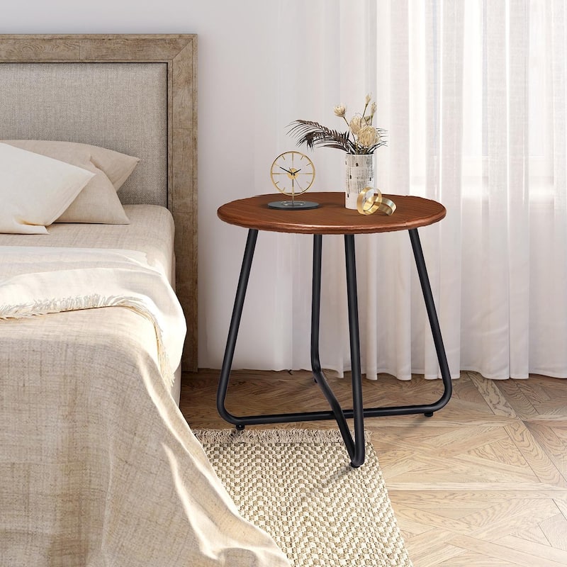 21"H Side Table,Outdoor Weather Resistant End Table for Patio