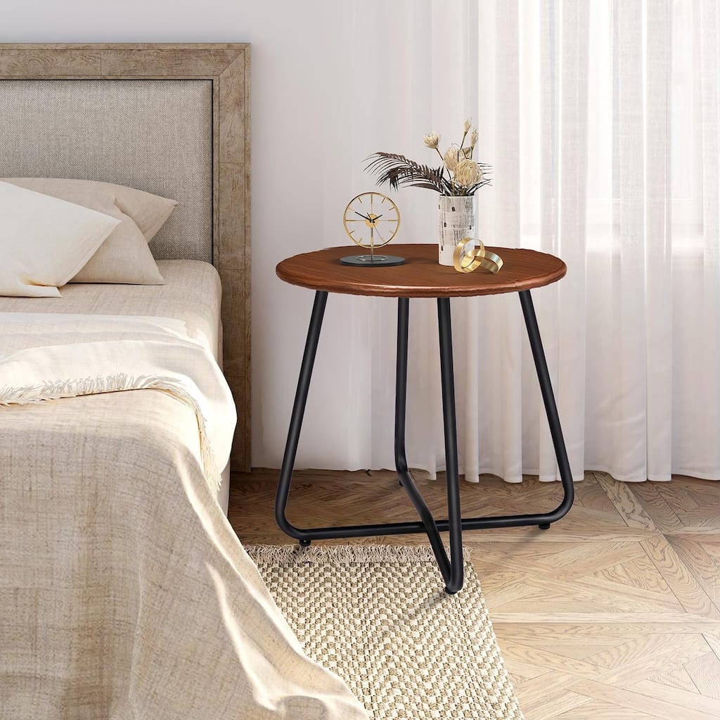 21"H Side Table,Outdoor Weather Resistant End Table for Patio