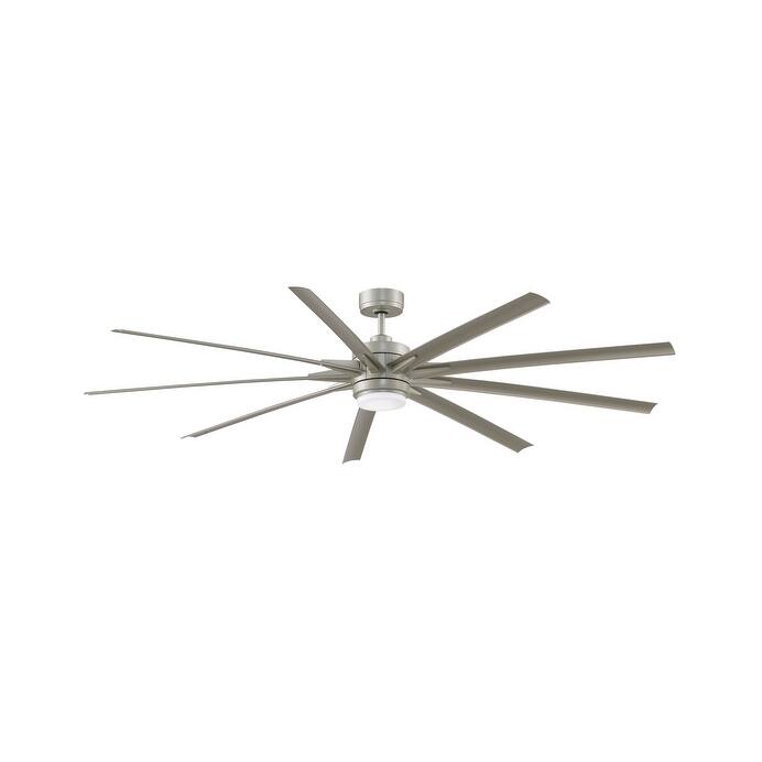 Illuminare Fans 84``Ceiling Fan Odyn 84 Brushed Nickel - Exact Size