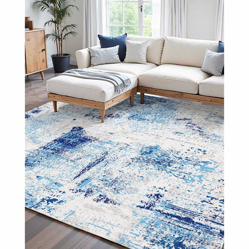 Large Area Rug Floor Mat Modern - 6' x 7'