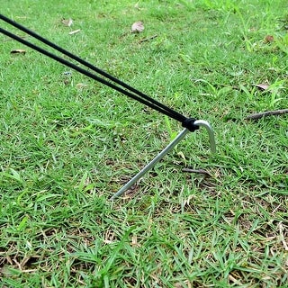 Agfabric 1.2 in. x 5.9 in. Galvanized Landscape Staples Stake Silver, 1 ...