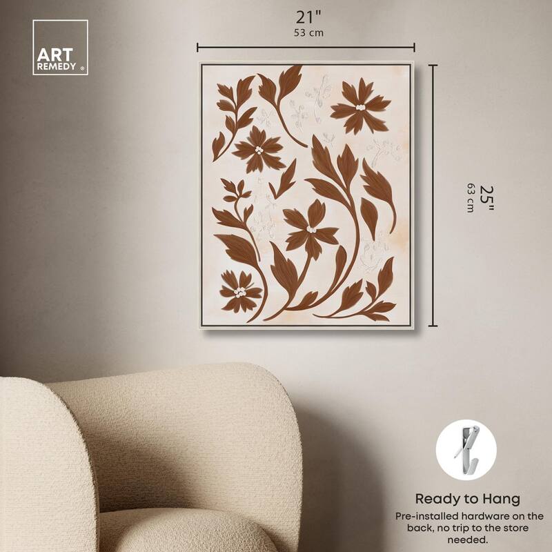 Sepia Sepal II Canvas by Art Remedy