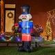 preview thumbnail 4 of 27, Glitzhome 8 ft Christmas Lighted Inflatable Decor