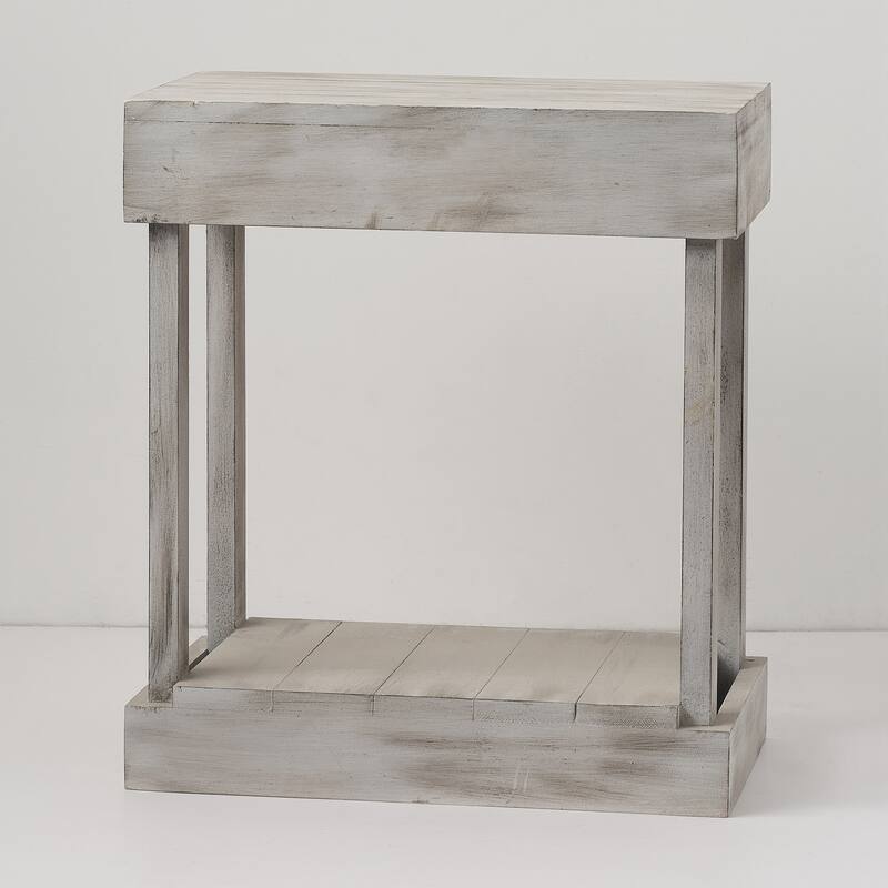 Farmhouse Distressed Wood Side Table End Table Bed Bath & Beyond