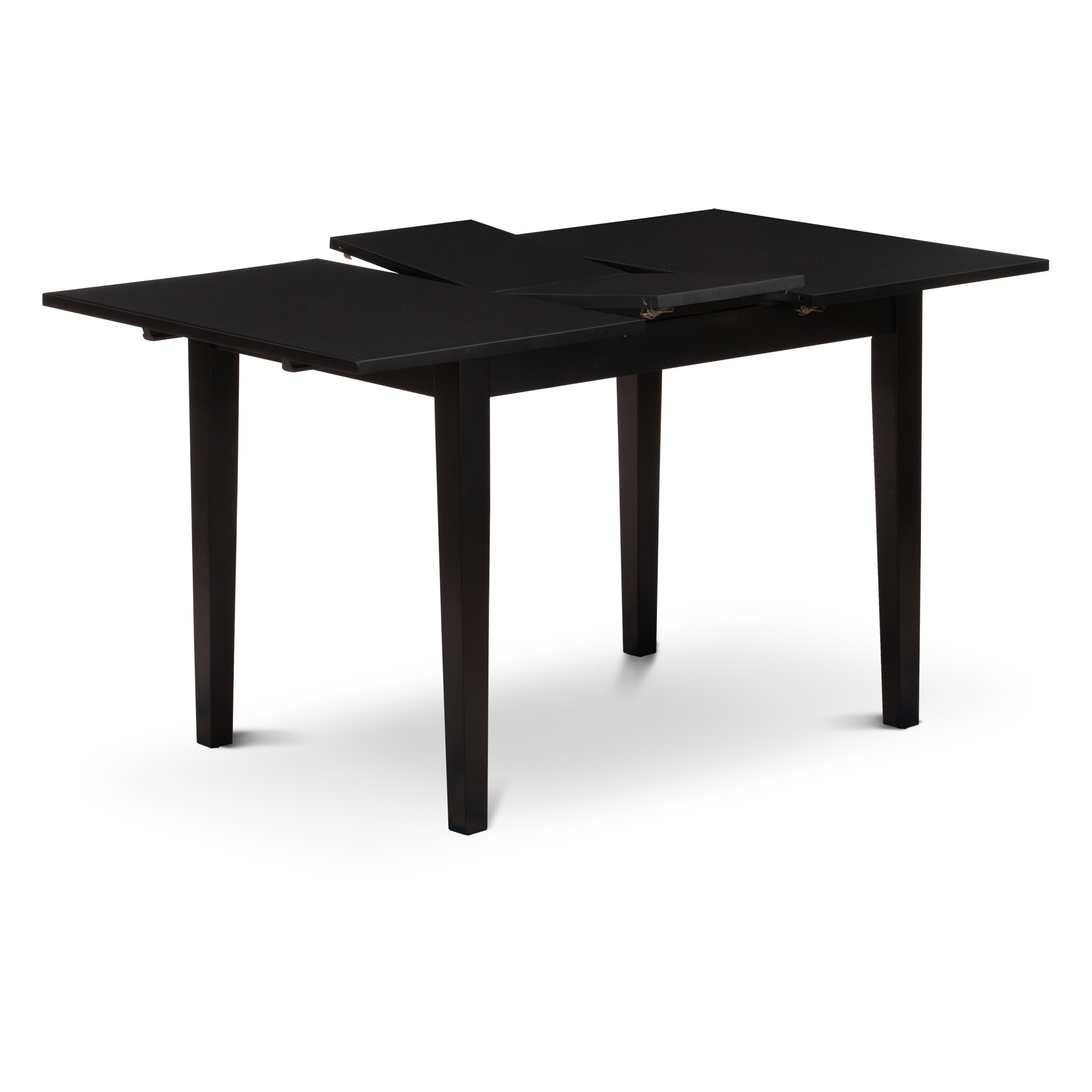 Shop East West Furniture Rectangular Small Table Linen White Black Table Top Surface And Solid Wood Small Table Legs 54 Overstock 32114271