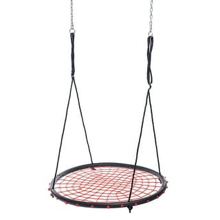 Hearthsong 58\" Rainbow Flag Round Swing