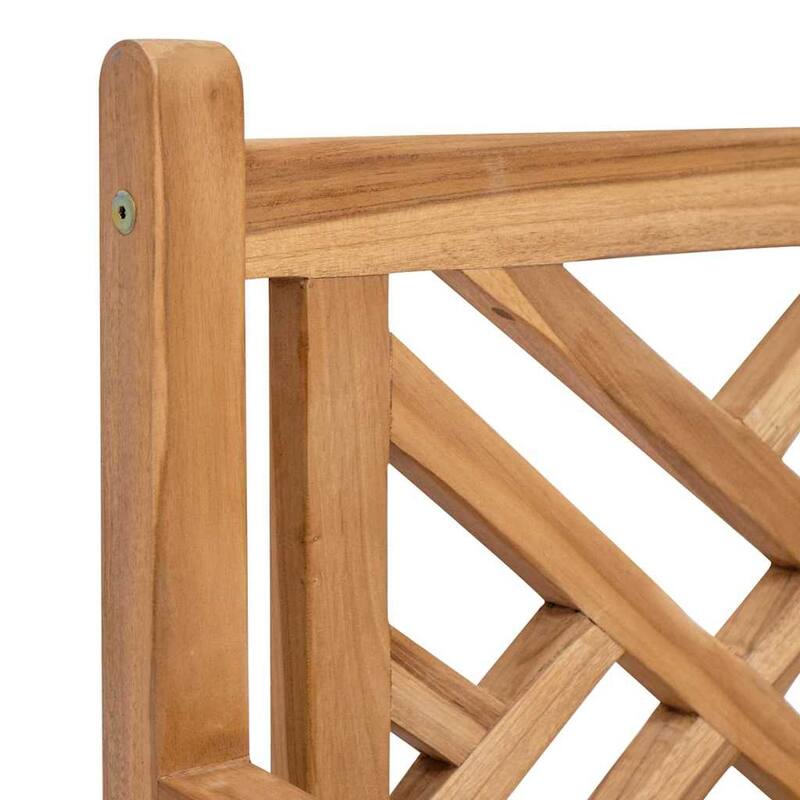 vidaXL Garden Chairs 2 pcs Brown 58 x 60 x 90 cm Solid teak wood - 58 x 60 x 90 cm
