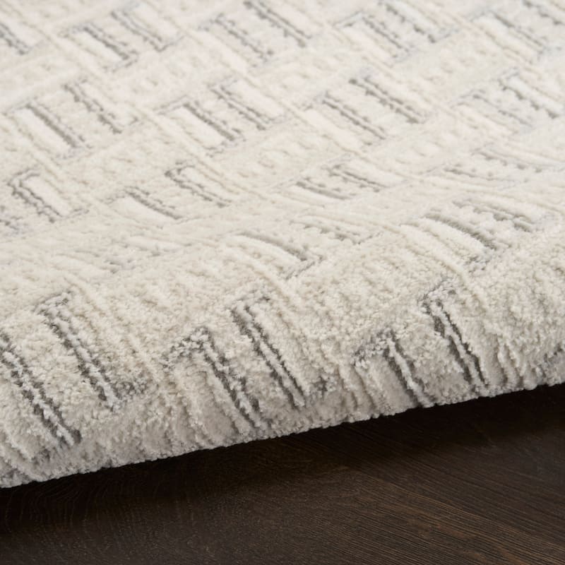 Nourison Nordic Indoor only Grey Geometric Area Rug