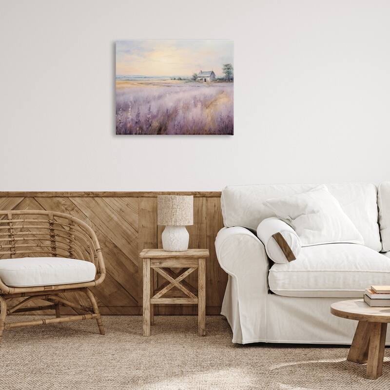 Stupell Lavender Farm Fields Canvas Wall Art Design By Arlington Prints