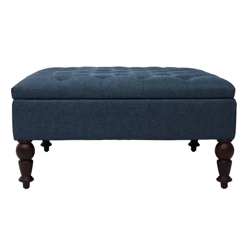 Maypex 35-inch Traditional Tufted Square Storage Ottoman